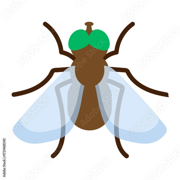 Obraz Fliege - farbiges Icon