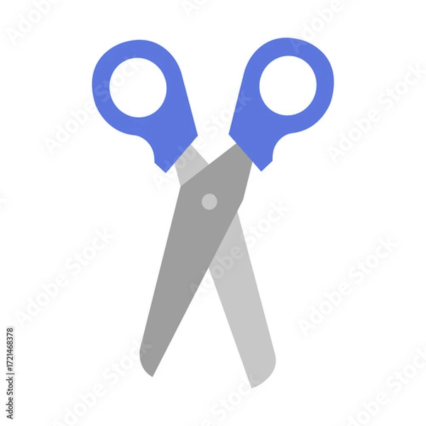 Obraz Schere - farbiges Icon