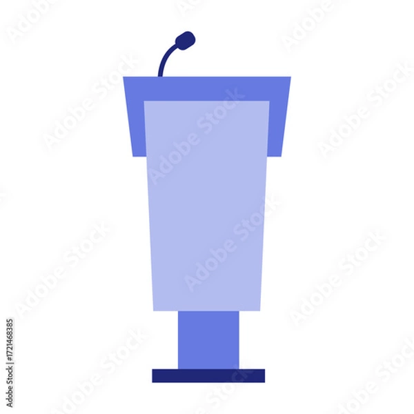 Obraz Rednerpult - farbiges Icon