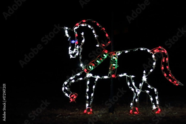 Obraz LED light horse decoration