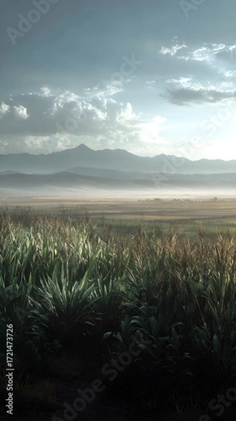 Fototapeta Exploring the Breadbasket f Agriculture: A Deep Diveinto Scenic Farmlands and ountiful Crops Across the lobe, Highlighting Sustainble Practices and EconomicImportance