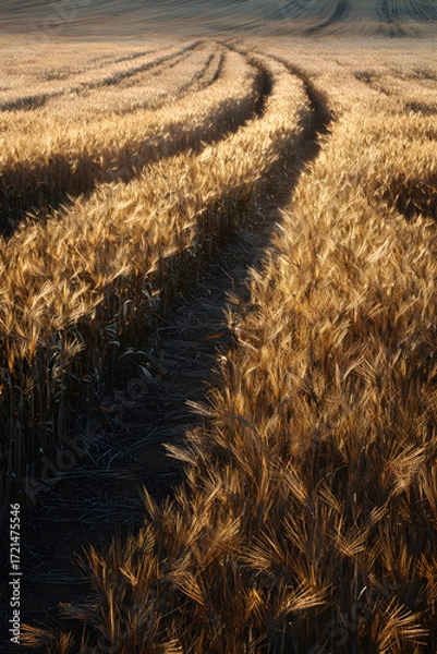 Fototapeta Exploring the Breadbasket f Agriculture: A Deep Diveinto Scenic Farmlands and ountiful Crops Across the lobe, Highlighting Sustainble Practices and EconomicImportance