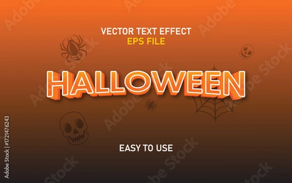 Obraz Halloween 3D Text Effect