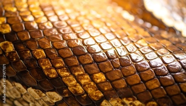 Obraz Close-up snake skin texture