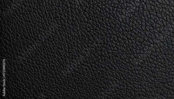 Obraz Close-up view of black leather texture