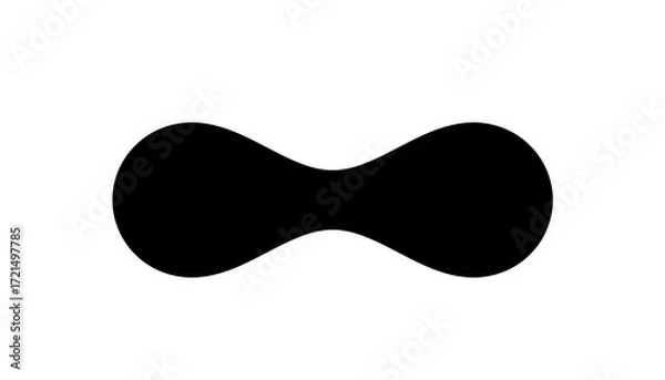 Fototapeta Abstract Curve Loop Shape, PNG Element