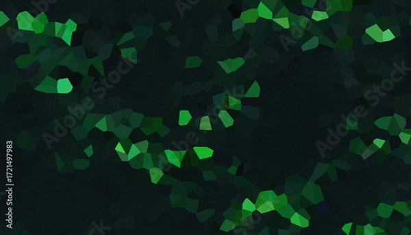 Fototapeta Abstract Green Mosaic Background with Polygon Shapes Design