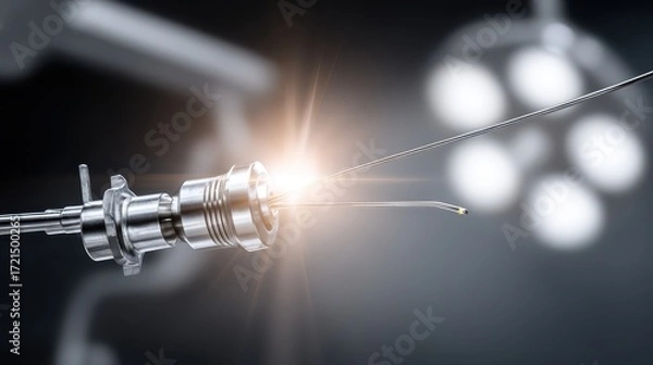 Fototapeta High-Detail Surgical Tool in Modern Operating Room Environment