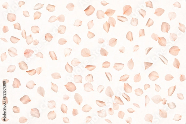 Fototapeta Floral arrangement featuring delicate pink hydrangea petals in subtle pastel hues