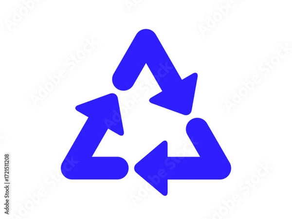 Obraz リサイクルマーク　青