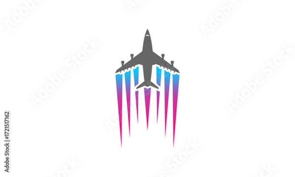Fototapeta Super fast jet plane design vector