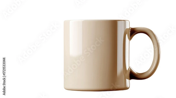 Fototapeta white cup isolated on white