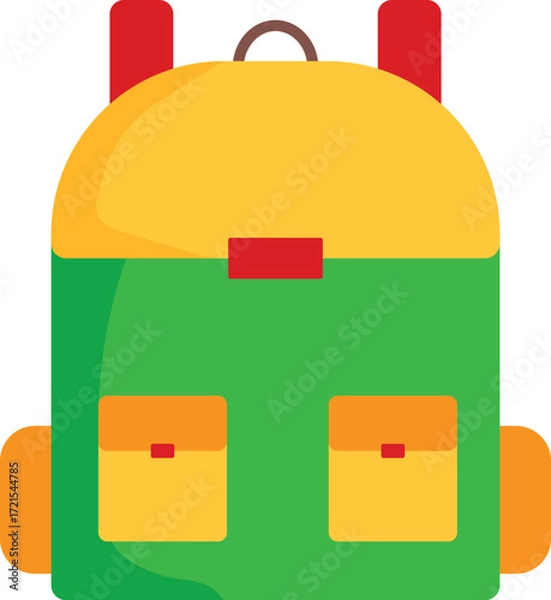 Obraz School Bag Vector Illustration