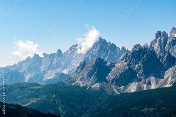 Obraz Blick auf die Dolomiten.