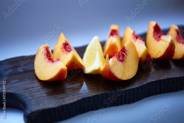 Obraz  be not the same. be diffrent. Be exclusive. Be special. peaches and lemon.