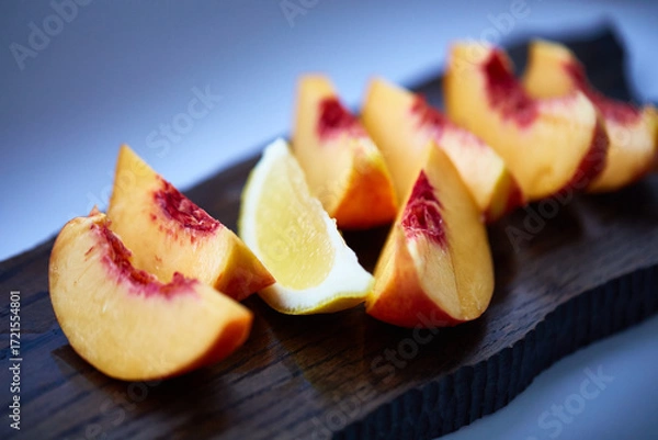 Obraz  be not the same. be diffrent. Be exclusive. Be special. peaches and lemon.