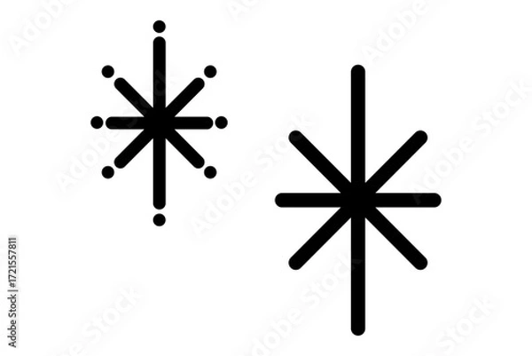 Obraz 星のシンプルな手描きイラスト12