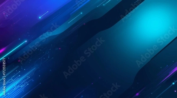 Fototapeta abstract blue background with lines