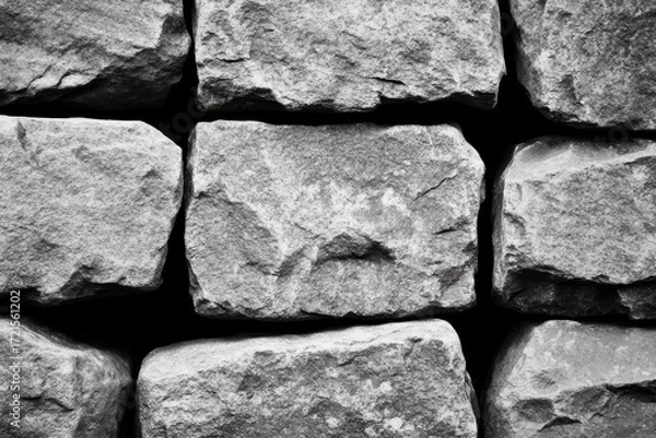 Obraz Rough Stone Brick Wall Texture
