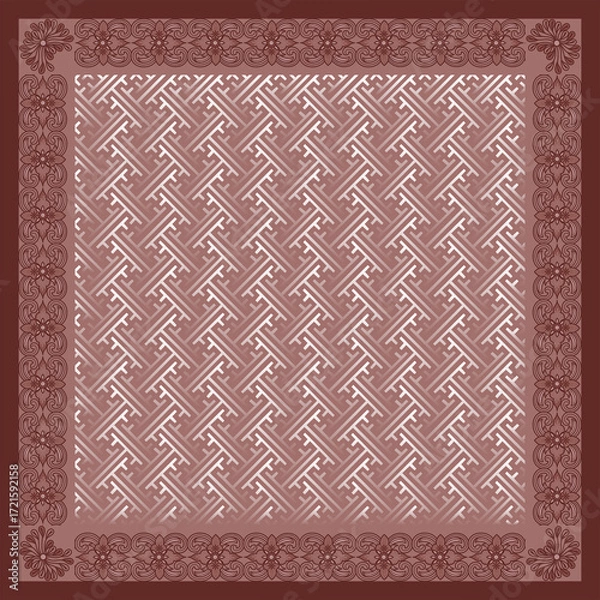 Obraz cute brown hijab design (04)