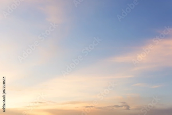 Obraz Kolorowe niebo o zachodzie słońca w tle