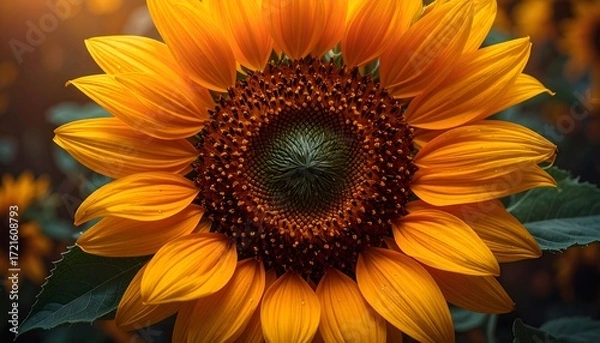 Fototapeta Close-up of a vibrant sunflower