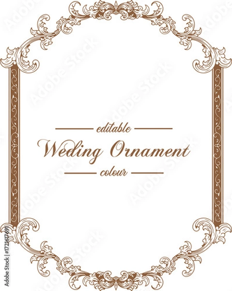 Fototapeta Ornament pattern frame