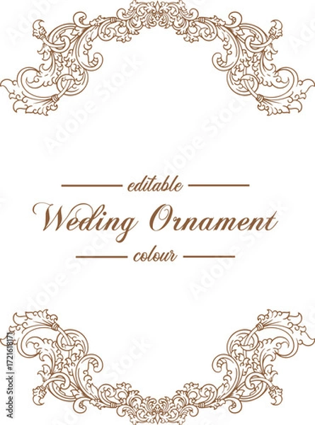 Fototapeta Ornament pattern frame