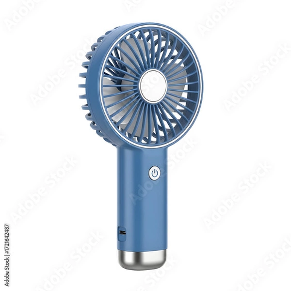 Obraz Portable Handheld Fan With Round Blades