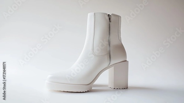 Obraz White platform boots