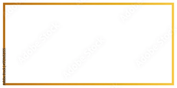 Fototapeta 3d golden photo frame rendering, design element