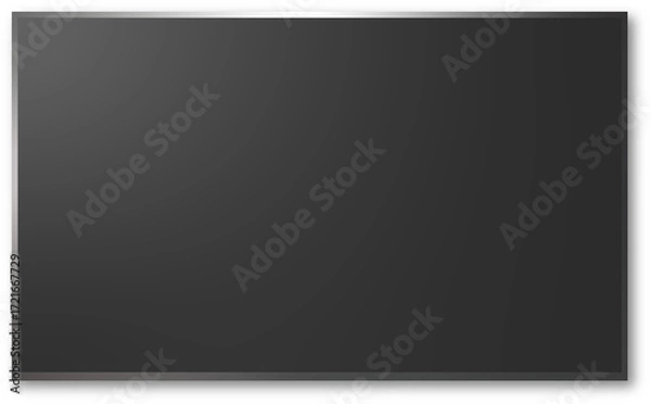 Fototapeta Minimal Black Rectangle Display