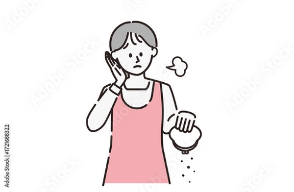 Obraz お金がなくて困っている女性