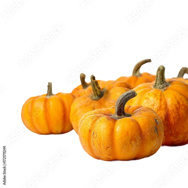 Obraz  pumpkin patch on a white background