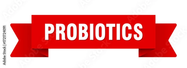 Fototapeta probiotics ribbon isolated on transparent background. probiotics ribbon