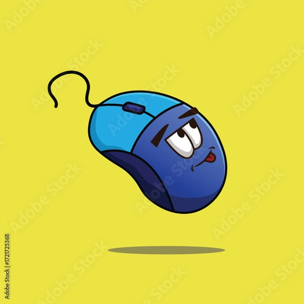 Obraz Cartoon Computer Mouse icon illustration