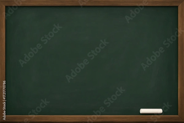 Fototapeta Realistic Green Chalkboard with Chalk Pattern