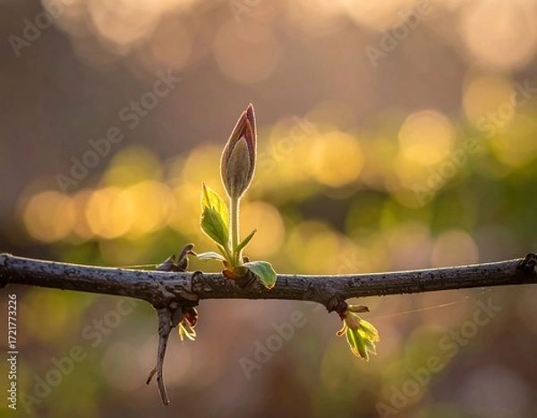 Obraz Delicate spring bud emerging