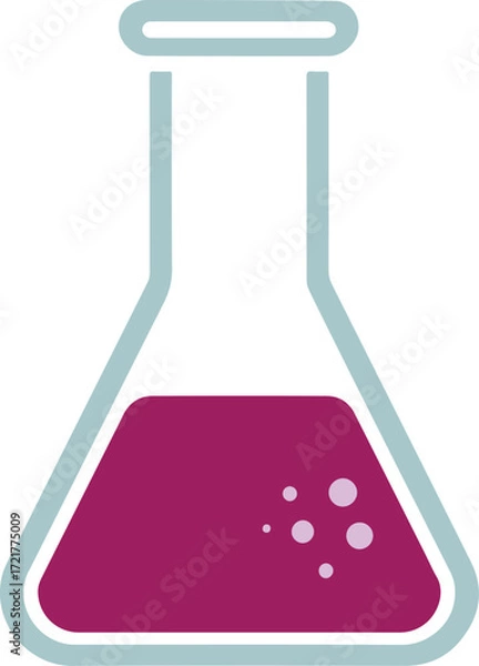 Obraz Scientific Beaker Color Vector Design