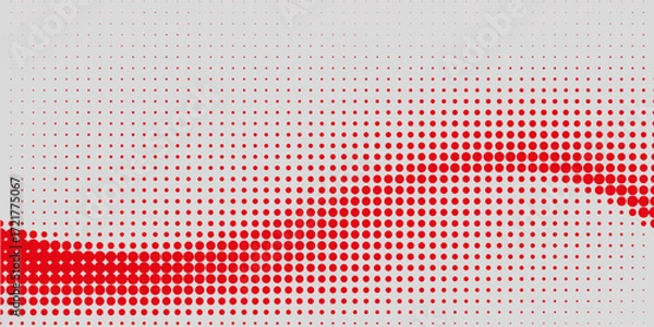 Fototapeta Basic halftone dots effect in black and white color. Halftone effect. Dot halftone. Black white halftone.Background with monochrome dotted texture. Polka dot pattern template. circle dot