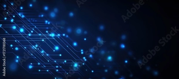 Obraz Abstract digital circuit board design