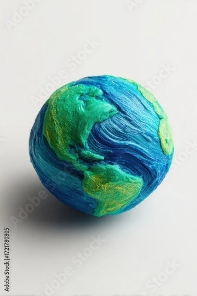 Obraz Abstract globe, painted textured sphere