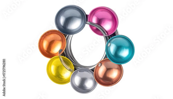Obraz Colorful spherical ring design