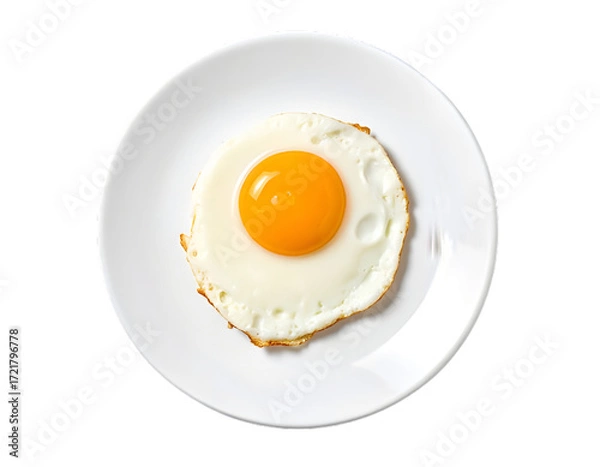 Obraz A fried egg on a plate