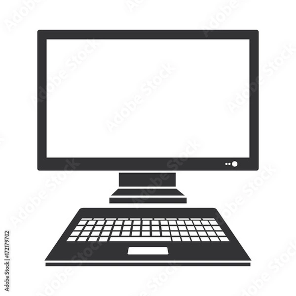 Fototapeta computer desktop isolated icon