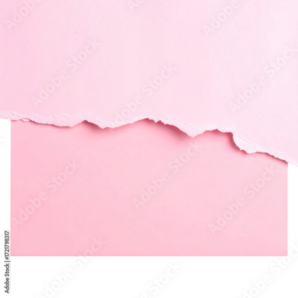 Obraz Pink paper with a torn edge