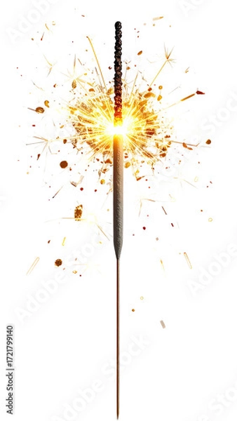 Obraz Sparkling firework sparkler