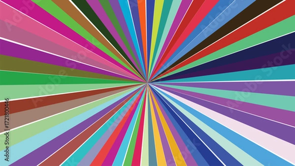 Fototapeta Abstract Colorful Striped Background Illustration with Light and Shadow Play