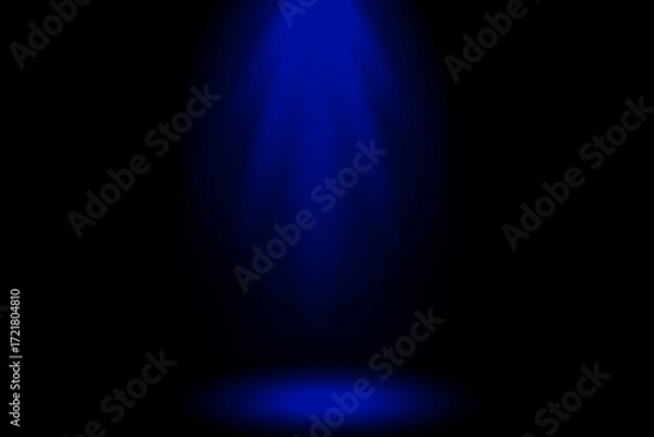 Fototapeta Blue spotlight is in the background of the stage. This high-resolution background will make your work look high-quality.