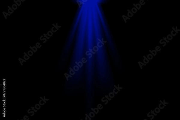 Fototapeta Blue spotlight is in the background of the stage. This high-resolution background will make your work look high-quality.